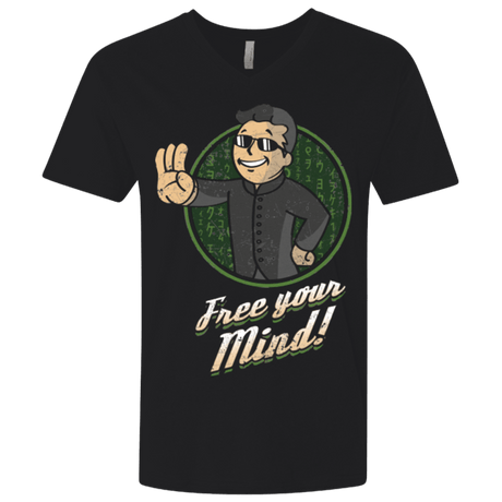 T-Shirts Black / X-Small Free Your Mind Men's Premium V-Neck