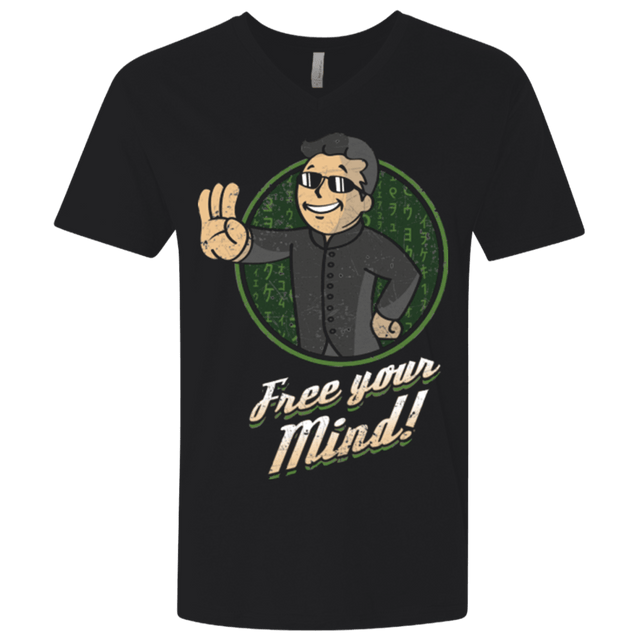 T-Shirts Black / X-Small Free Your Mind Men's Premium V-Neck