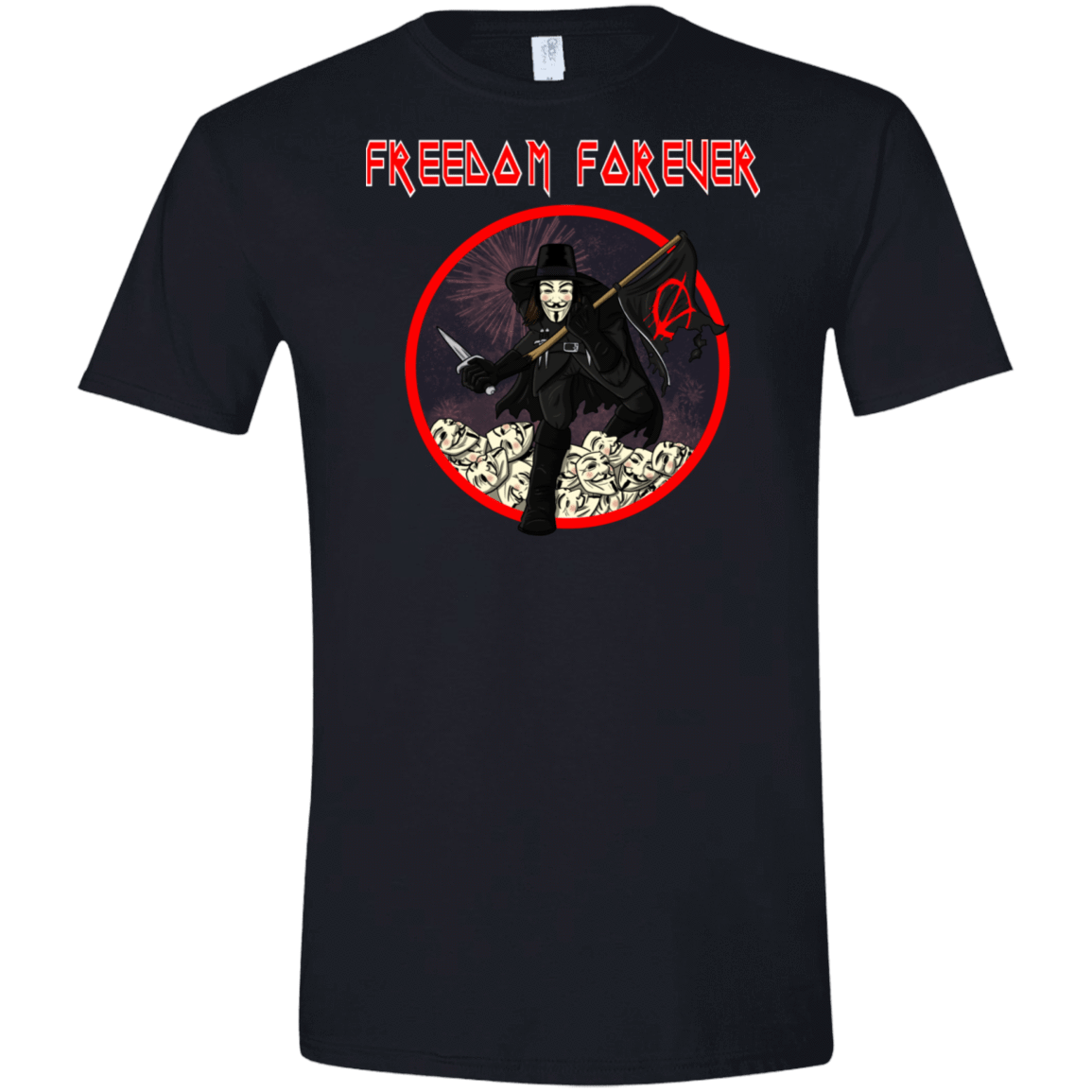 T-Shirts Black / S Freedom Forever Men's Semi-Fitted Softstyle
