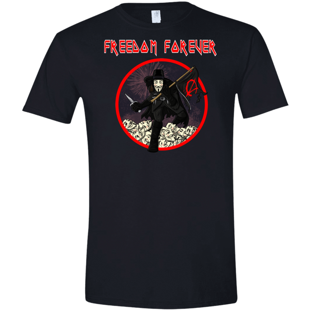 T-Shirts Black / S Freedom Forever Men's Semi-Fitted Softstyle