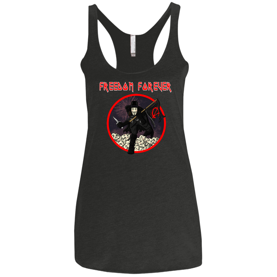 T-Shirts Vintage Black / X-Small Freedom Forever Women's Triblend Racerback Tank