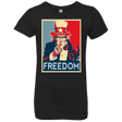 T-Shirts Black / YXS Freedom Girls Premium T-Shirt