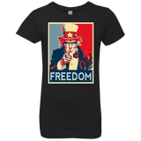T-Shirts Black / YXS Freedom Girls Premium T-Shirt