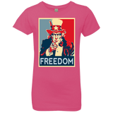 T-Shirts Hot Pink / YXS Freedom Girls Premium T-Shirt