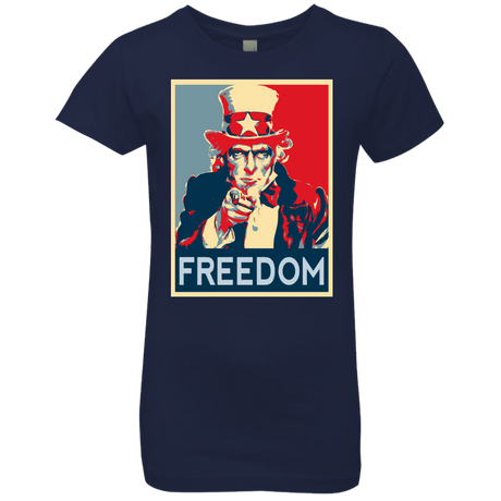 T-Shirts Midnight Navy / YXS Freedom Girls Premium T-Shirt