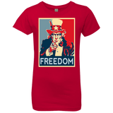 T-Shirts Red / YXS Freedom Girls Premium T-Shirt