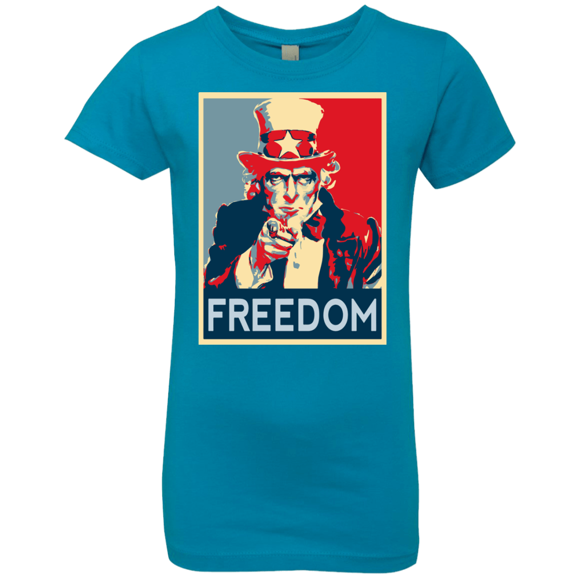 T-Shirts Turquoise / YXS Freedom Girls Premium T-Shirt
