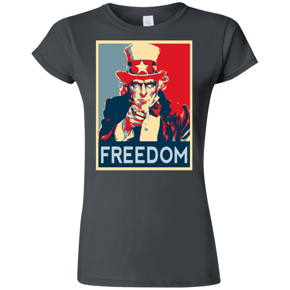 T-Shirts Charcoal / S Freedom Junior Slimmer-Fit T-Shirt