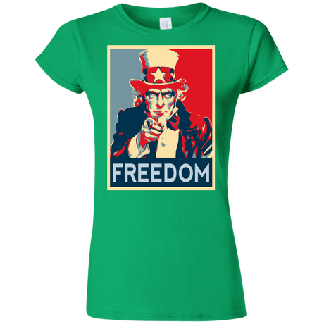 T-Shirts Irish Green / S Freedom Junior Slimmer-Fit T-Shirt