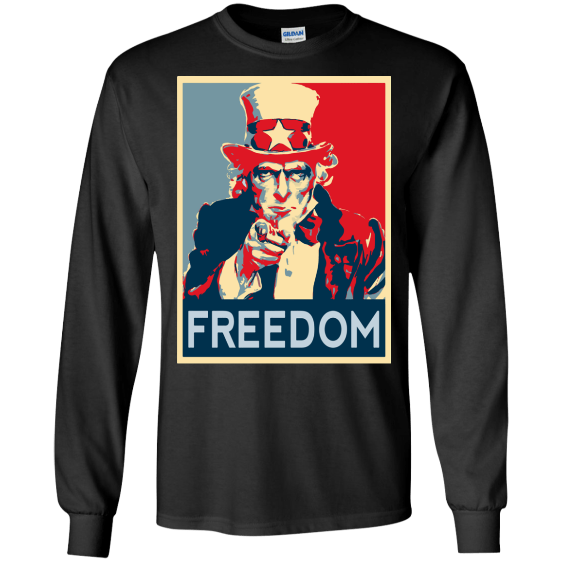 T-Shirts Black / S Freedom Men's Long Sleeve T-Shirt