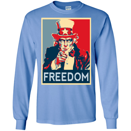 T-Shirts Carolina Blue / S Freedom Men's Long Sleeve T-Shirt