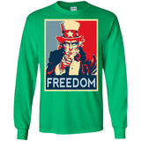 T-Shirts Irish Green / S Freedom Men's Long Sleeve T-Shirt