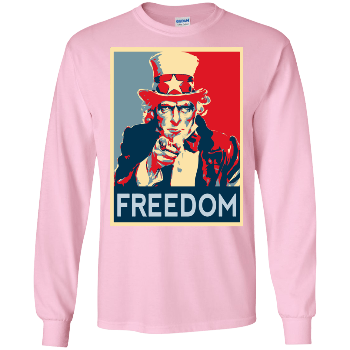 T-Shirts Light Pink / S Freedom Men's Long Sleeve T-Shirt