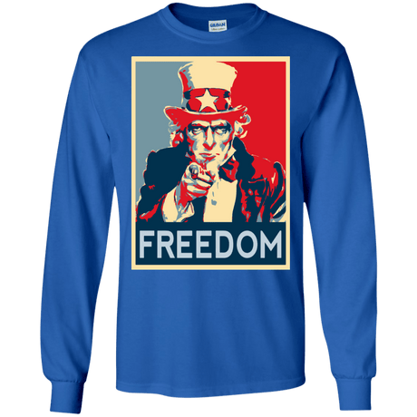 T-Shirts Royal / S Freedom Men's Long Sleeve T-Shirt