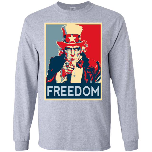 T-Shirts Sport Grey / S Freedom Men's Long Sleeve T-Shirt