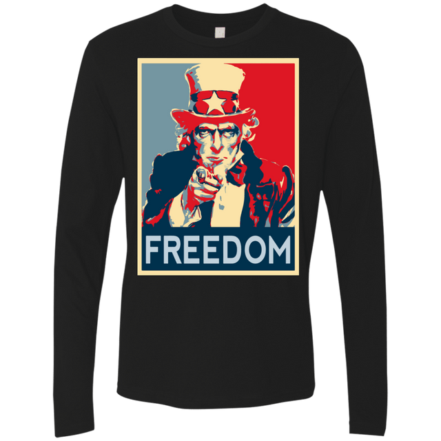 T-Shirts Black / S Freedom Men's Premium Long Sleeve