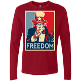 T-Shirts Cardinal / S Freedom Men's Premium Long Sleeve