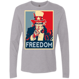 T-Shirts Heather Grey / S Freedom Men's Premium Long Sleeve