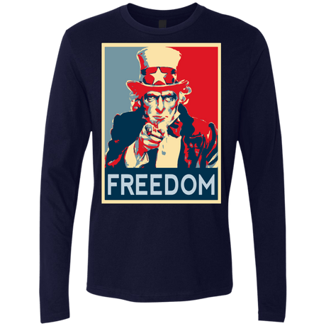 T-Shirts Midnight Navy / S Freedom Men's Premium Long Sleeve