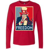 T-Shirts Red / S Freedom Men's Premium Long Sleeve