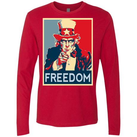 T-Shirts Red / S Freedom Men's Premium Long Sleeve
