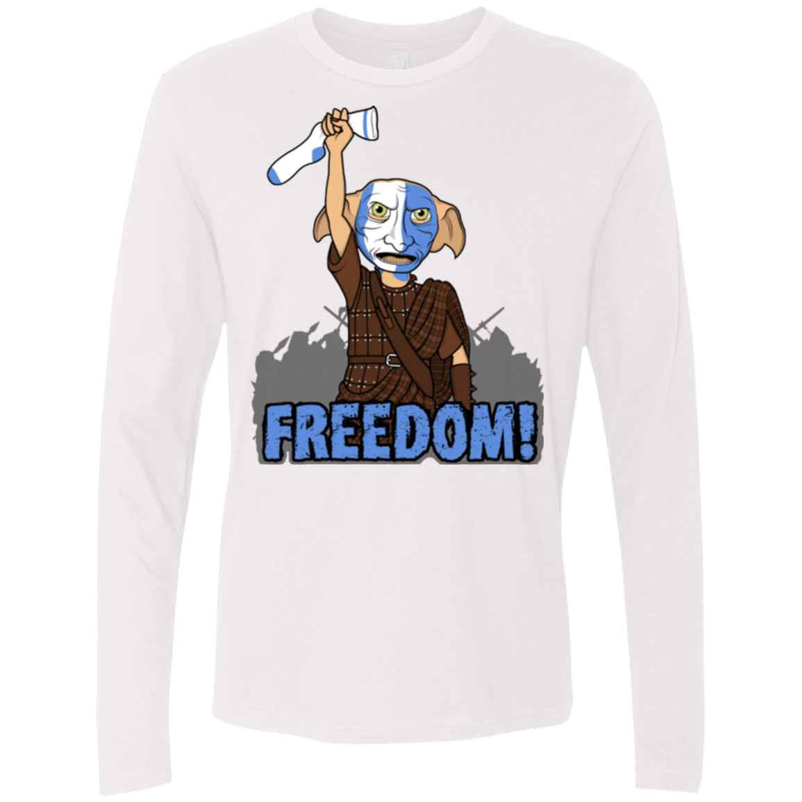 T-Shirts White / Small Freedom Men's Premium Long Sleeve