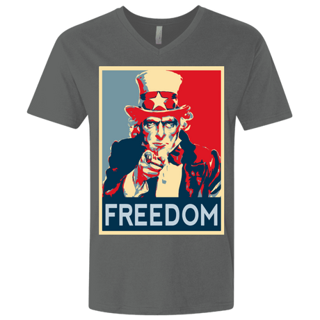 T-Shirts Heavy Metal / X-Small Freedom Men's Premium V-Neck