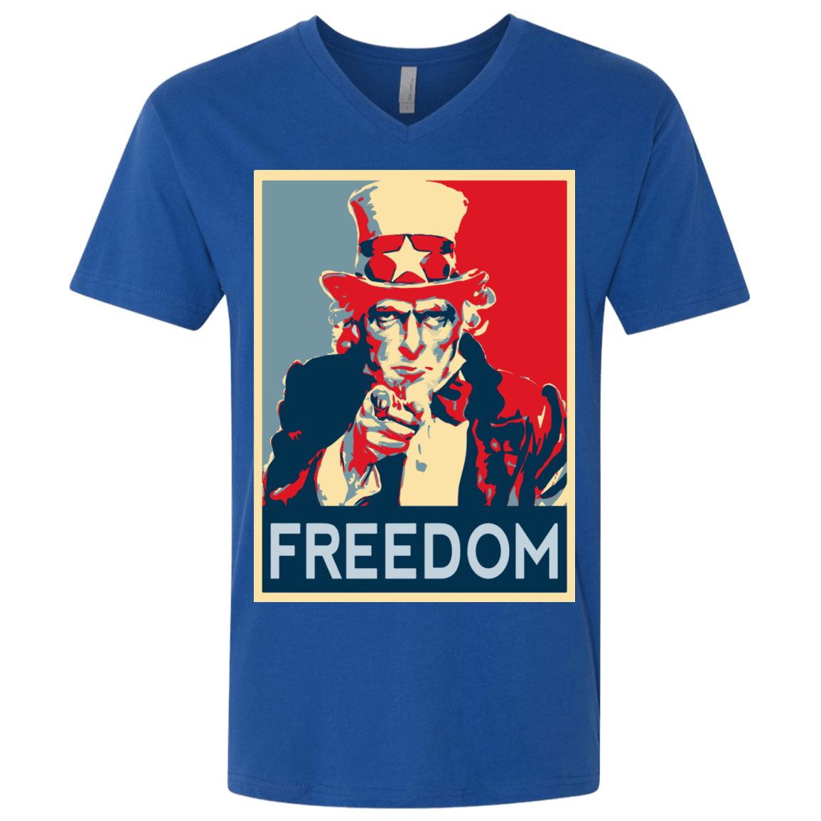 T-Shirts Royal / X-Small Freedom Men's Premium V-Neck