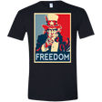 T-Shirts Black / X-Small Freedom Men's Semi-Fitted Softstyle