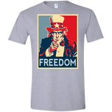 T-Shirts Sport Grey / X-Small Freedom Men's Semi-Fitted Softstyle