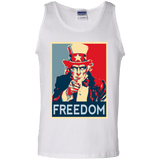 T-Shirts White / S Freedom Men's Tank Top