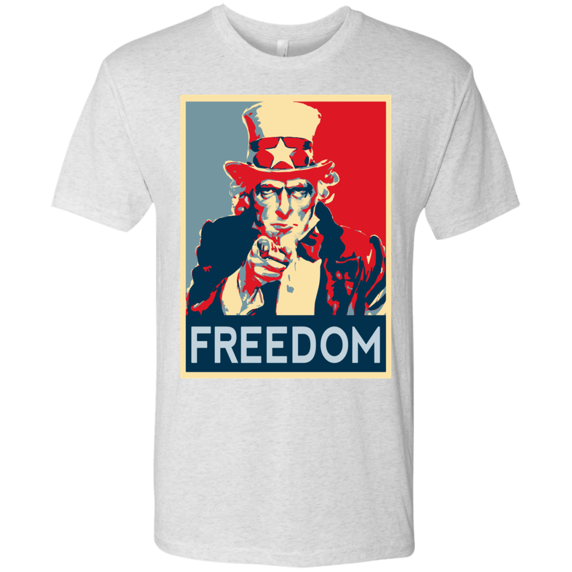 T-Shirts Heather White / S Freedom Men's Triblend T-Shirt