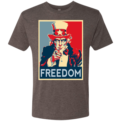 T-Shirts Macchiato / S Freedom Men's Triblend T-Shirt