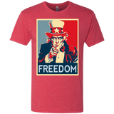 T-Shirts Vintage Red / S Freedom Men's Triblend T-Shirt