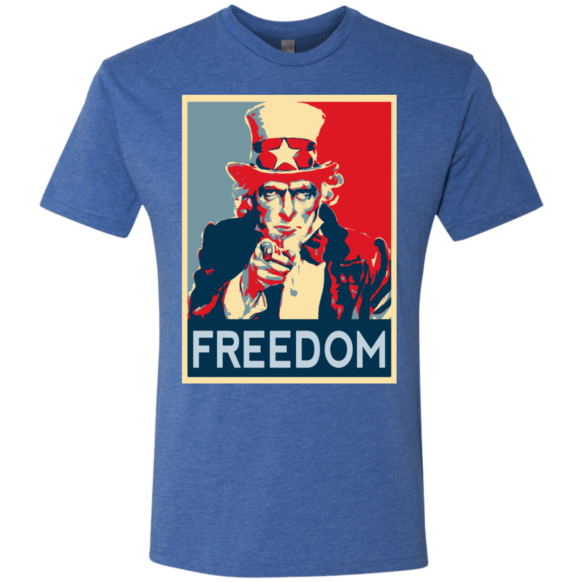 T-Shirts Vintage Royal / S Freedom Men's Triblend T-Shirt