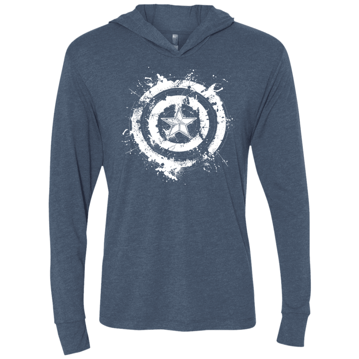 T-Shirts Indigo / X-Small Freedom Rising Triblend Long Sleeve Hoodie Tee