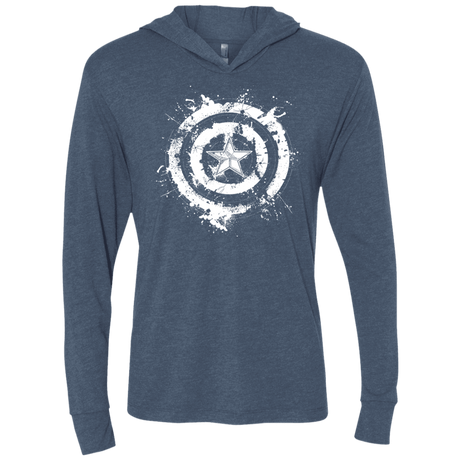 T-Shirts Indigo / X-Small Freedom Rising Triblend Long Sleeve Hoodie Tee