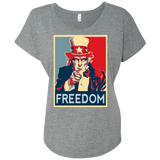 T-Shirts Premium Heather / X-Small Freedom Triblend Dolman Sleeve