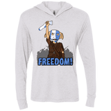 T-Shirts Heather White / X-Small Freedom Triblend Long Sleeve Hoodie Tee