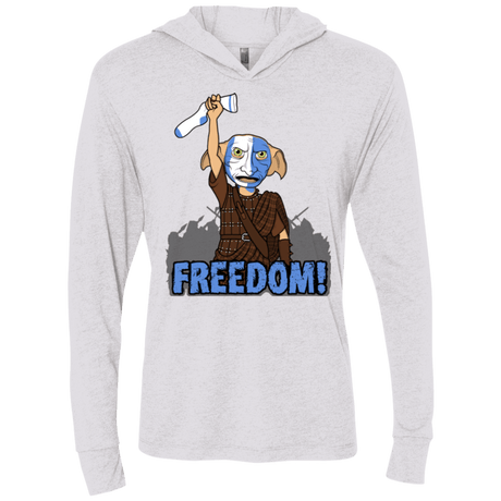 T-Shirts Heather White / X-Small Freedom Triblend Long Sleeve Hoodie Tee