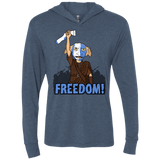 T-Shirts Indigo / X-Small Freedom Triblend Long Sleeve Hoodie Tee