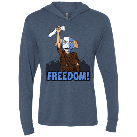 T-Shirts Indigo / X-Small Freedom Triblend Long Sleeve Hoodie Tee