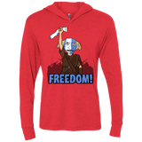 T-Shirts Vintage Red / X-Small Freedom Triblend Long Sleeve Hoodie Tee