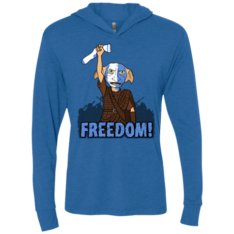 T-Shirts Vintage Royal / X-Small Freedom Triblend Long Sleeve Hoodie Tee
