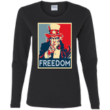 T-Shirts Black / S Freedom Women's Long Sleeve T-Shirt