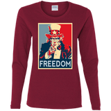 T-Shirts Cardinal / S Freedom Women's Long Sleeve T-Shirt