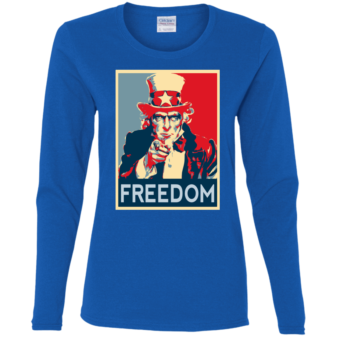 T-Shirts Royal / S Freedom Women's Long Sleeve T-Shirt