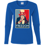 T-Shirts Royal / S Freedom Women's Long Sleeve T-Shirt