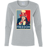 T-Shirts Sport Grey / S Freedom Women's Long Sleeve T-Shirt