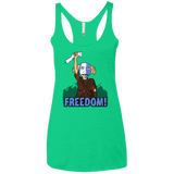 T-Shirts Envy / X-Small Freedom Women's Triblend Racerback Tank